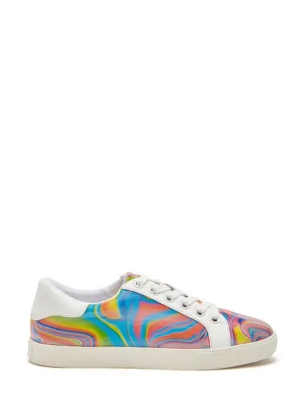 🖤🖤 Katy Berry the Rizzo Sneakers - The Holographic Lace up Rainbow Sneakers 9M - Picture 3 of 7